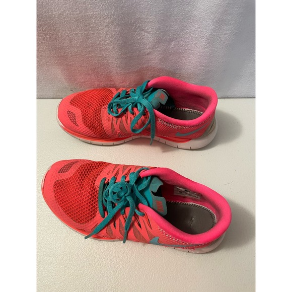 Nike women’s shoes pink teal‎ swoosh 2014 size 7.5 - Picture 3 of 10